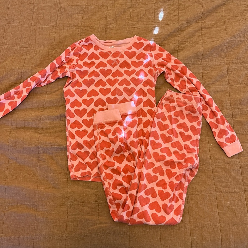 Primary Heart Valentine pj set size 14